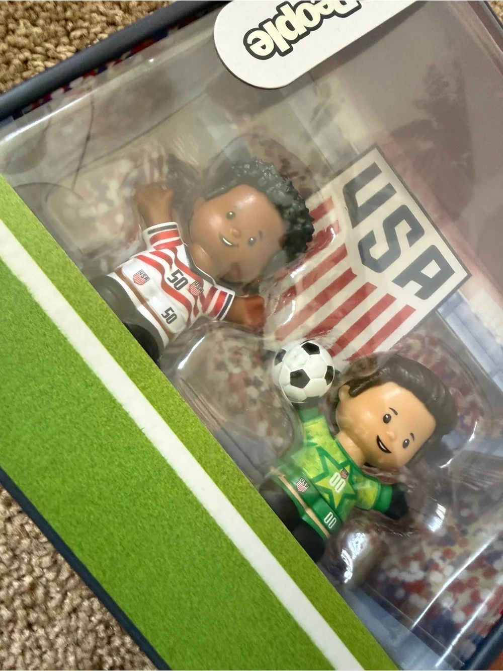 USA Soccer FIFA Fisher-Price Little People Collector Soccer Figures NIP
